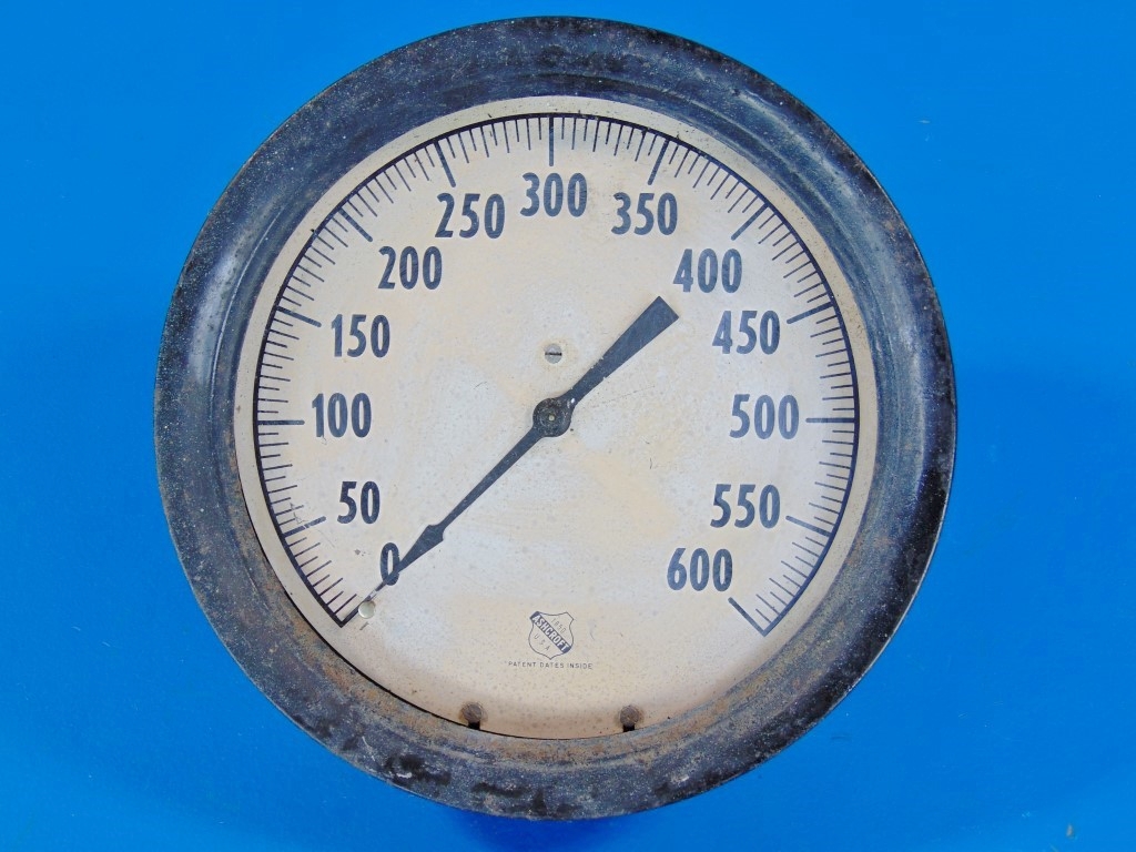 Ashcroft Gauge Antique Ashcraft 0 - 600