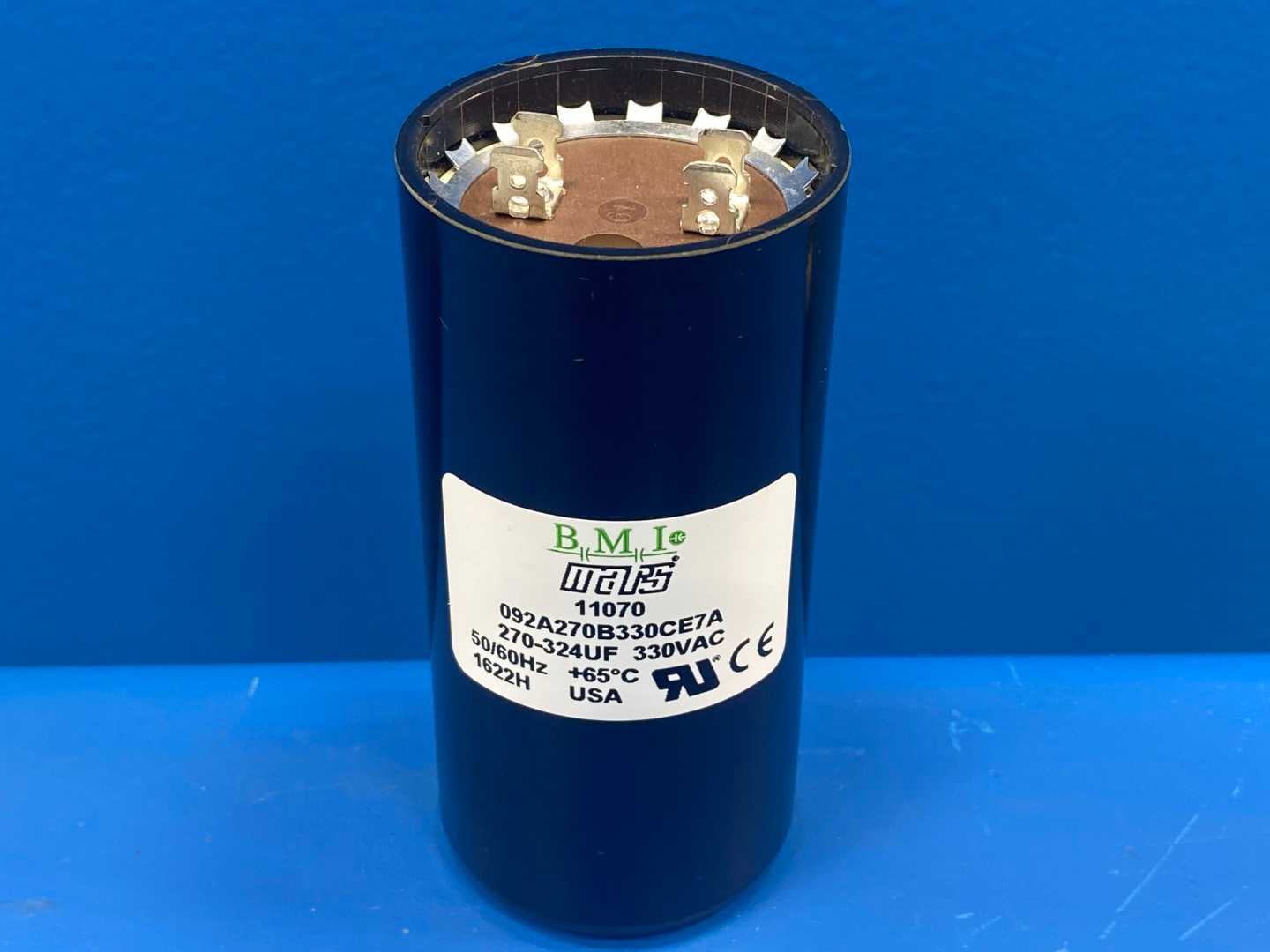 Mars 11070 Motor Start Capacitor , 270-324MFD, 330VAC