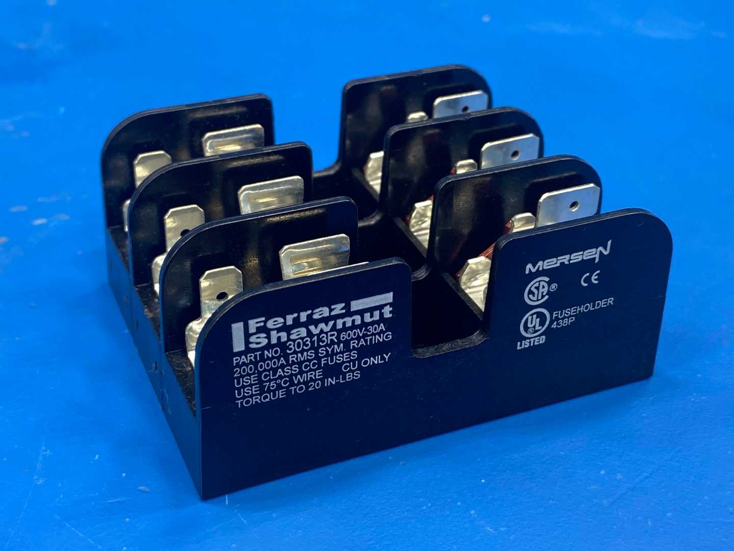 30313R Mersen 30 Amp Fuse Block Ferraz Shawmut / 600V