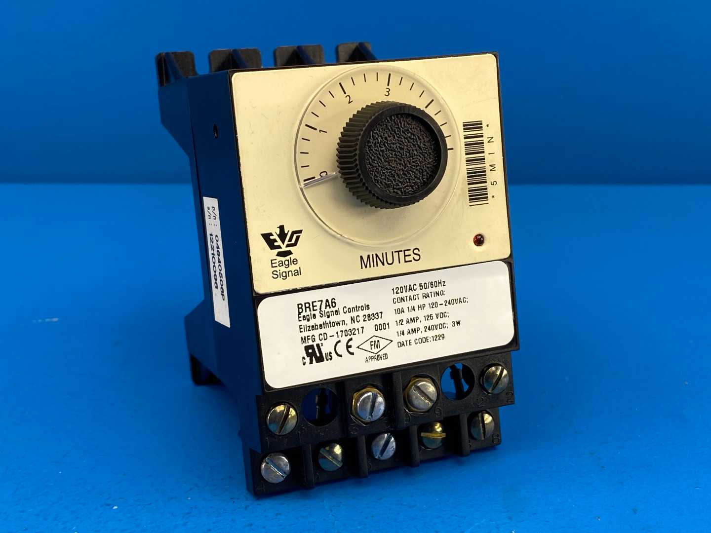 Danaher BRE7A6 Eagle Signal Reset Timer 5 min 10A 120-240VAC