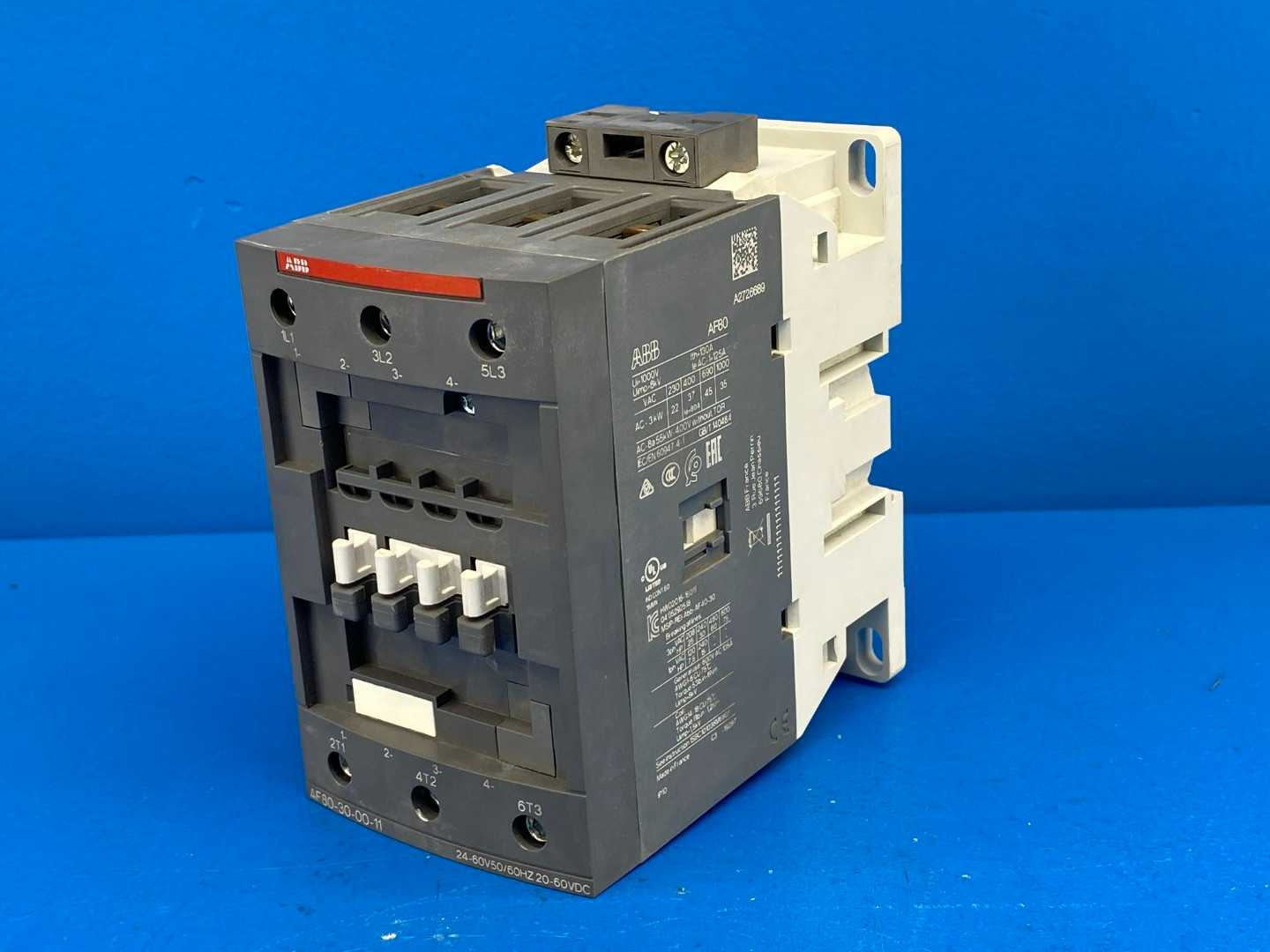 ABB AF80-30-00-11 125 Amp Contactor 24-60V50/60Hz 3-Pole