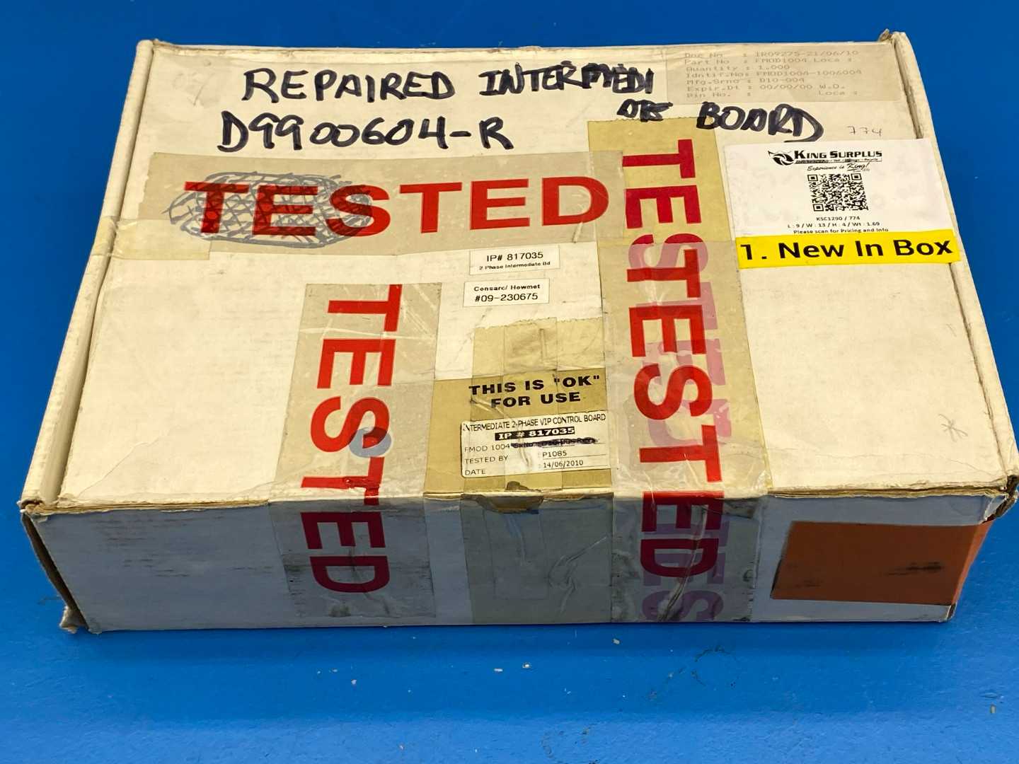 Inductotherm IP# 817035 IP#, Intermediate 2-Phase VIP Control Board (REPAIRD)