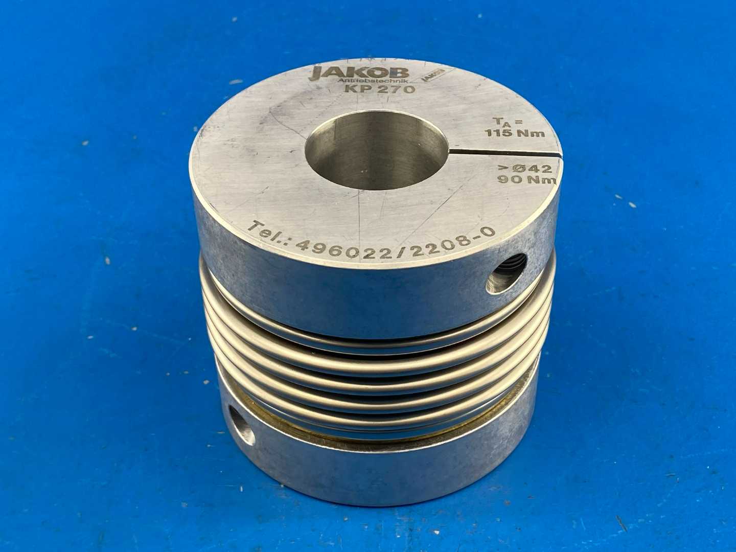 Jakob Antriebstechnik / GAM KP270 TA=11Nm, > Ø42, Torque=90Nm Precision Bellow Coupling