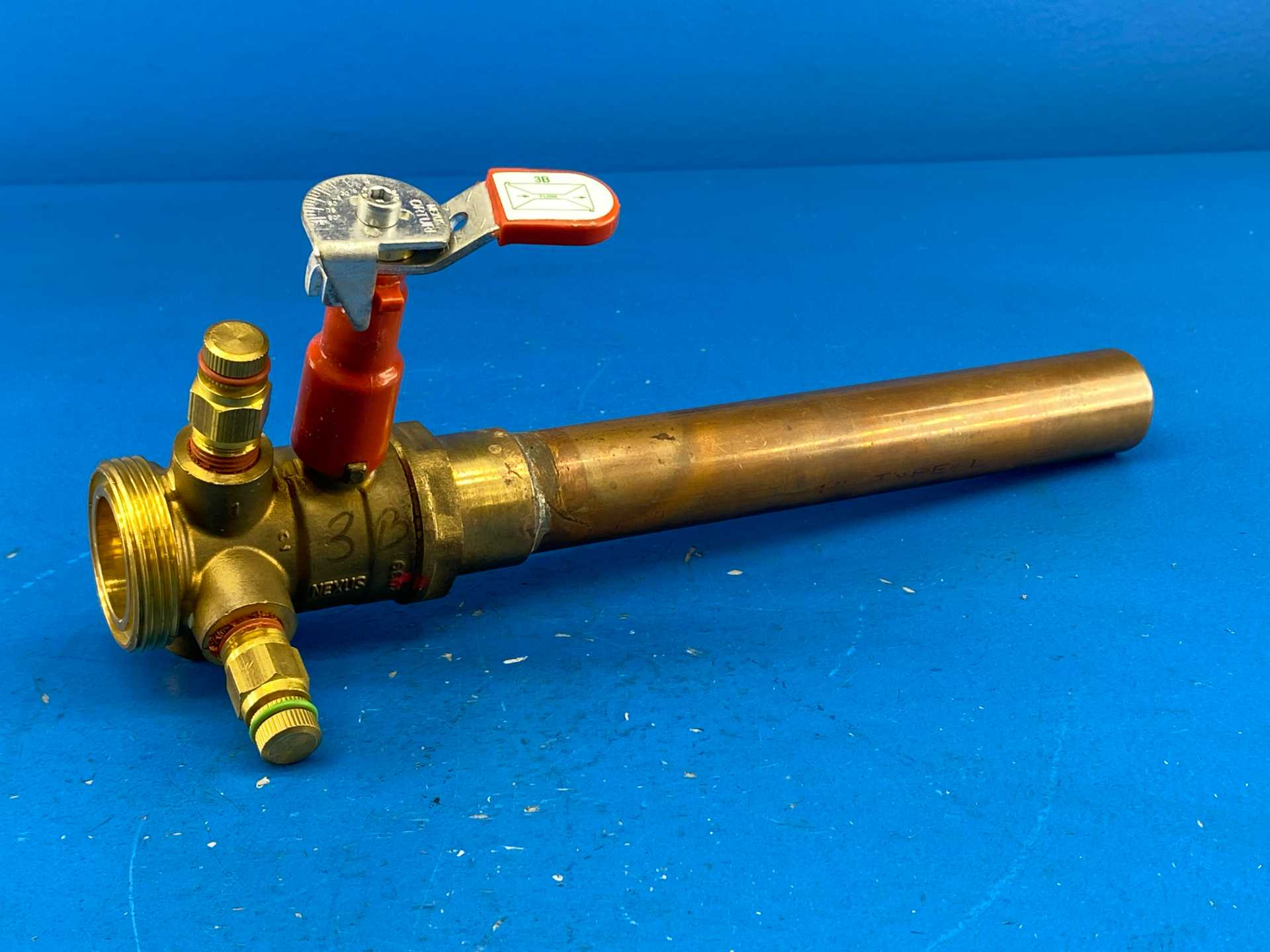 Nexus Valve, Inc. XB-100-S-050M-3B-GEL 1"S x 1/2"M Calibrated Venturi Balancing Ball Valve Ultra XB Orturi Series Plug Type 600WOG PN40