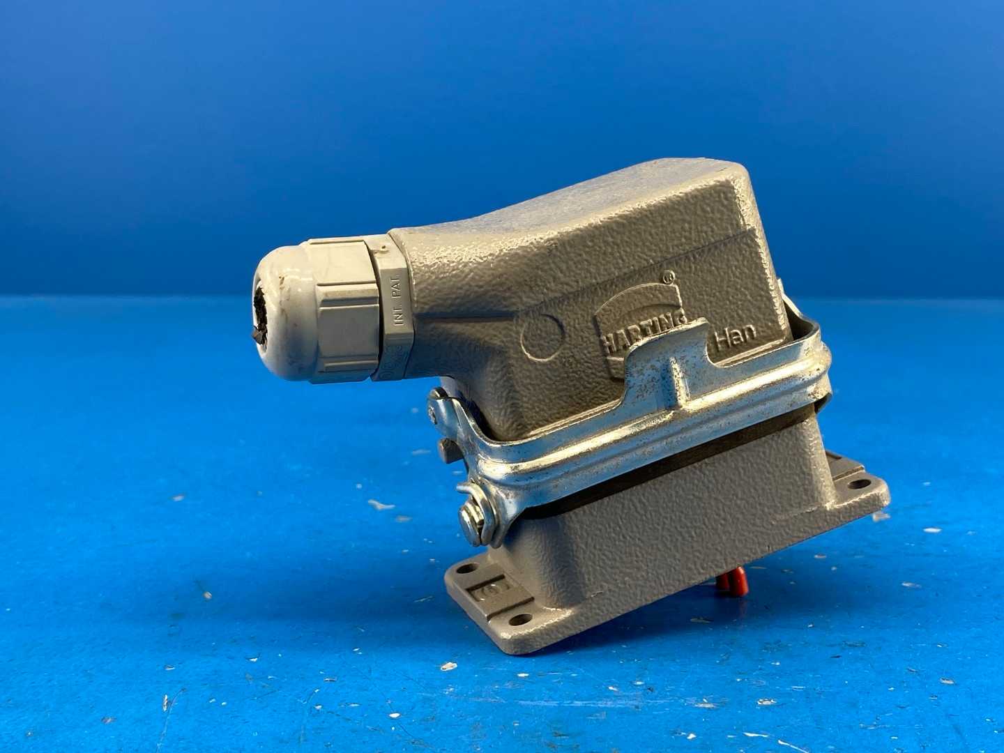 Harting Hans 6-Pin Han Connector w/ Strain Relief Plastic Connector