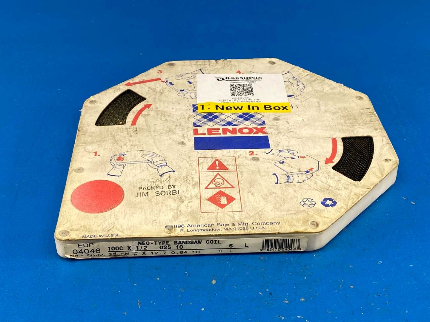 Lennox EDP04046 Lenox 100Cft X 1/2" NEO-TYpe Bandsaw Coil 10 Teeth/in