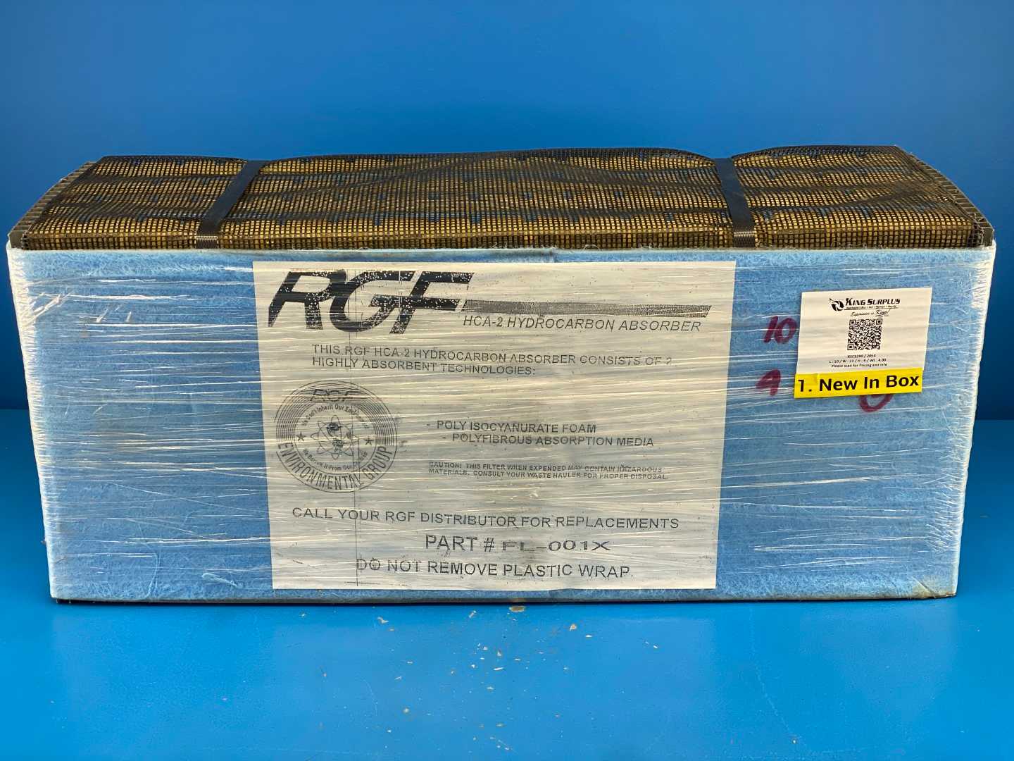 RGF FL-001-X HCA-2 Hydrocarbon Absorber Filter for Model SD-I & SD-I-XL Sewer Discharge Oil Water Separators