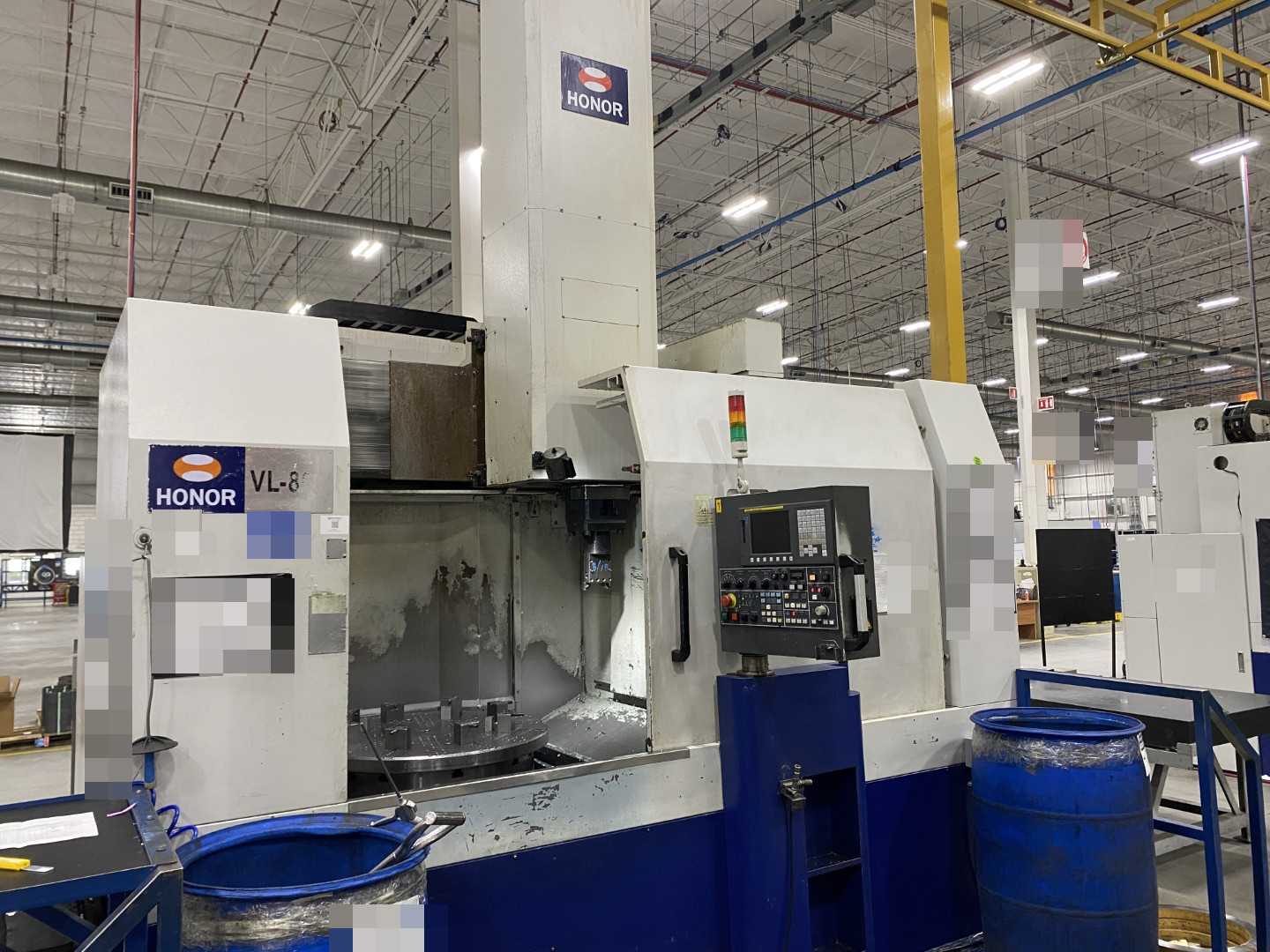 Honor Seiki VL-86C CNC Vertical Turning Center Fanuc 0i-TF, 18,516 Hours, 2016, 32" Table, 37.4" Swing, 37.4" Turn Dia, 25.5" Turn Height, 12-Station Turret, 70 kVA